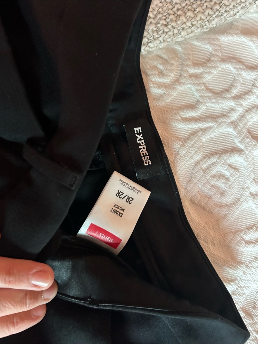 Express Black Skinny High-Rise Pants